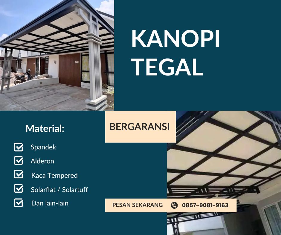 Jasa pemasangan kanopi di Tegal