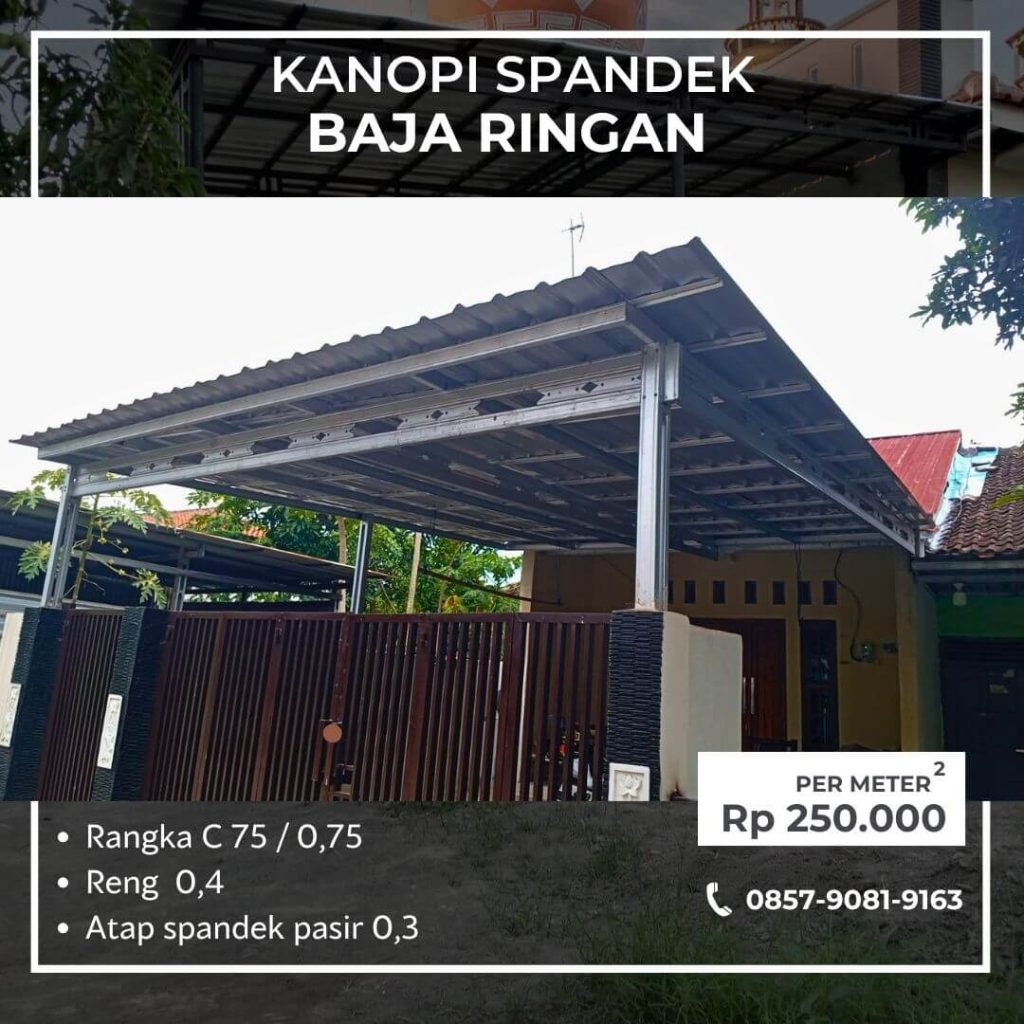 Kanopi Baja Ringan Galvalum
