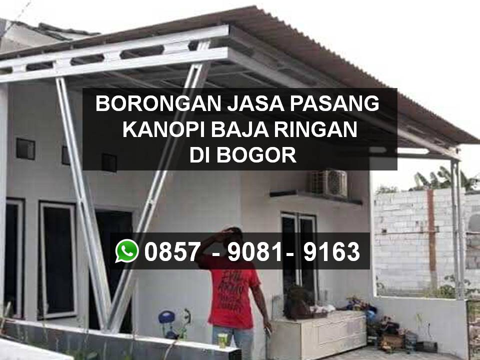 Harga Jasa Pasang Kanopi Baja Ringan di Bogor per Meter