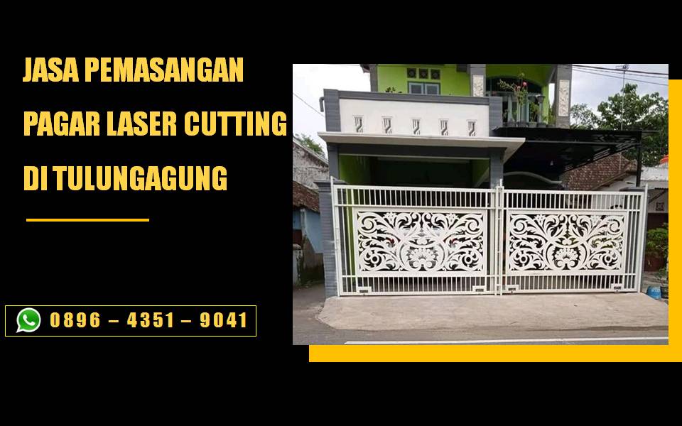 Jasa pemasangan pagar pintu gerbang partisi railing laser cutting di Tulungagung