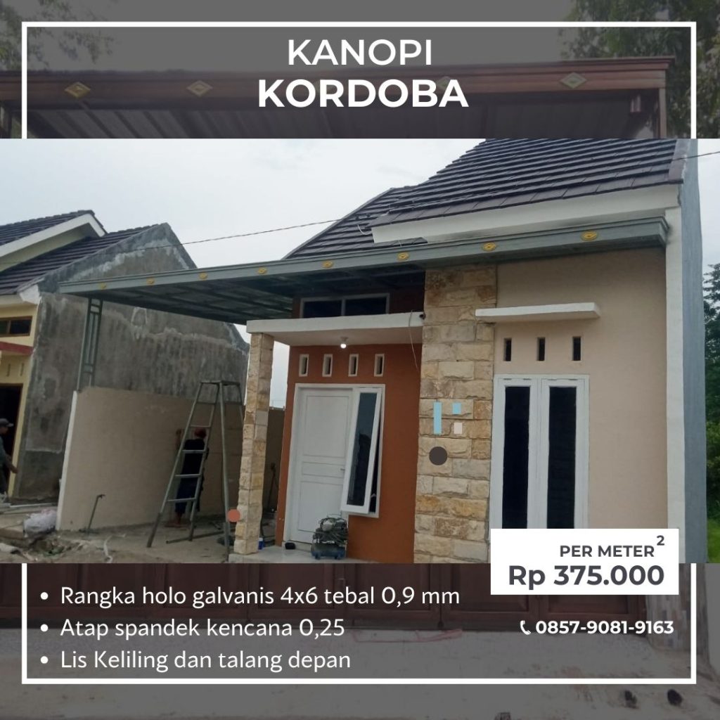 Pasang Kanopi kordoba spandek