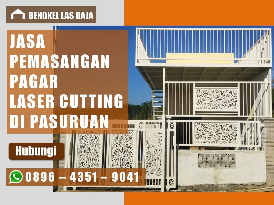 jasa pemasangan pagar pintu gerbang partisi railing balkon di Pasuruan