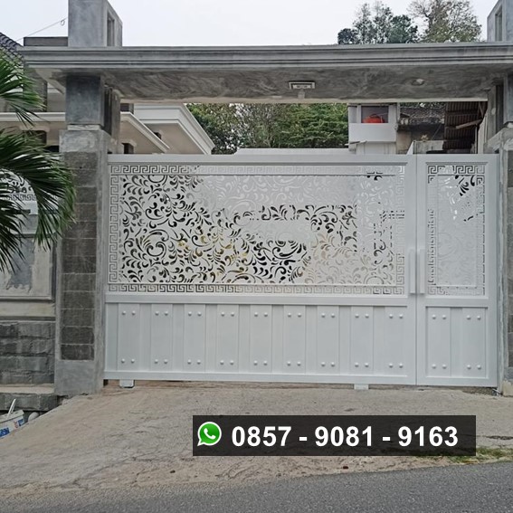 Harga pagar pintu gerbang laser cutting di bandar lampung 1.200.000 per meter