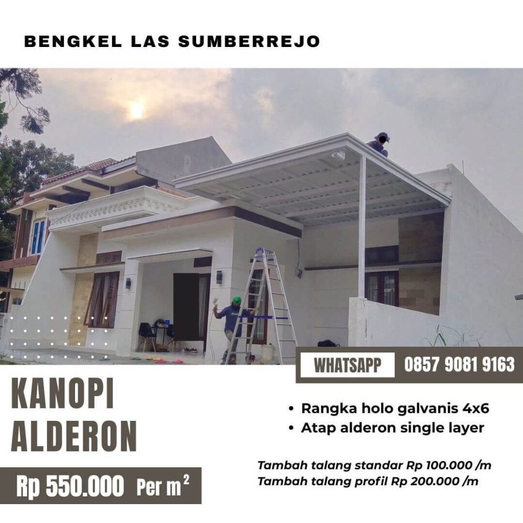 Kanopi alderon single layer