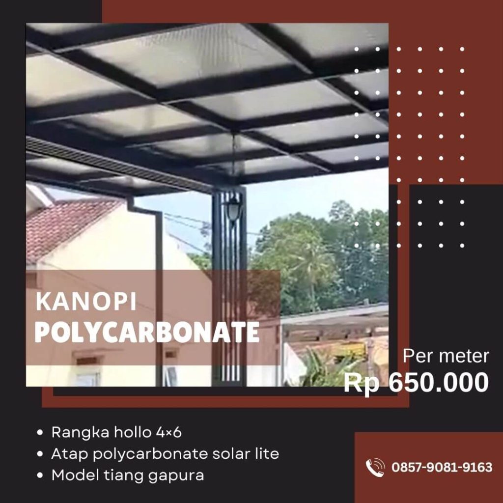 Kanopi polycarbonate