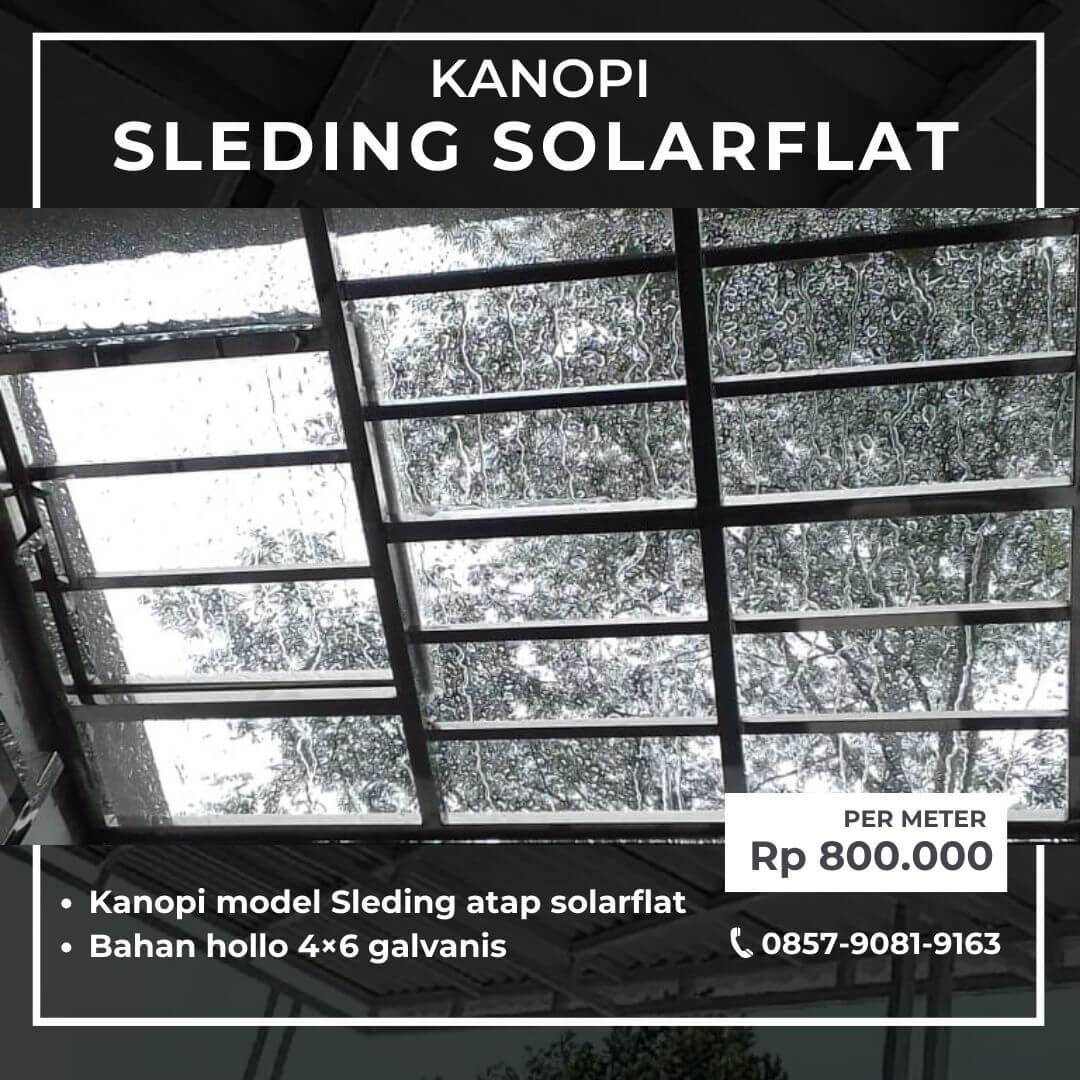 Kanopi sleding solarflat