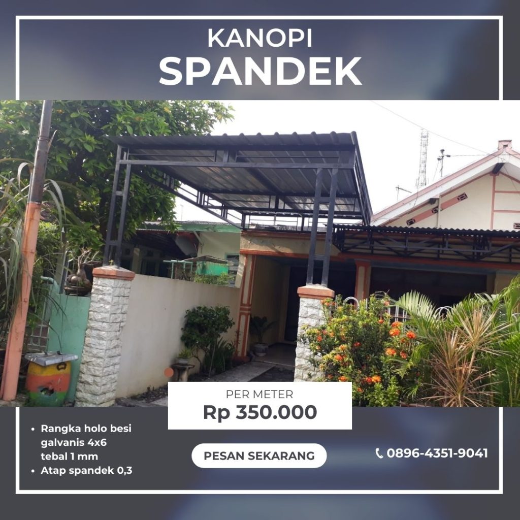 Biaya pasang kanopi spandek
