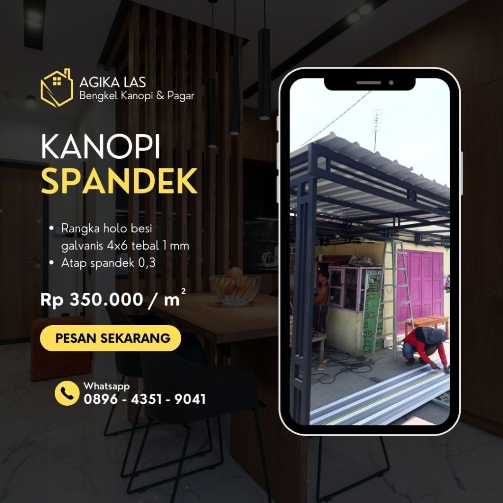 Harga kanopi spandek