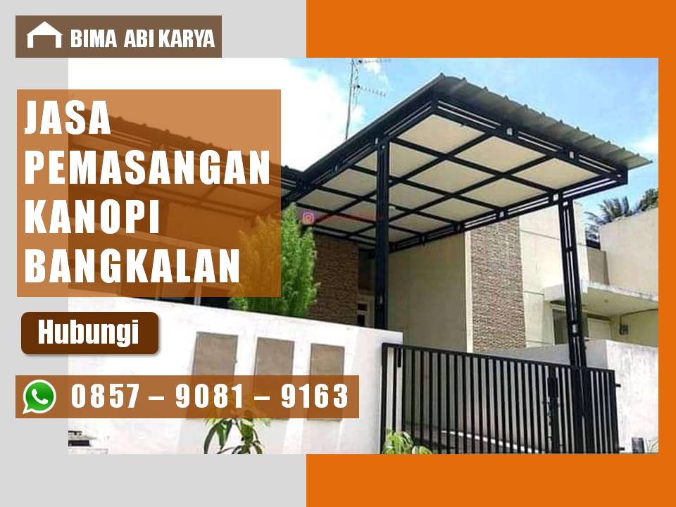 Harga Biaya jasa pemasangan kanopi per meter di Bangkalan