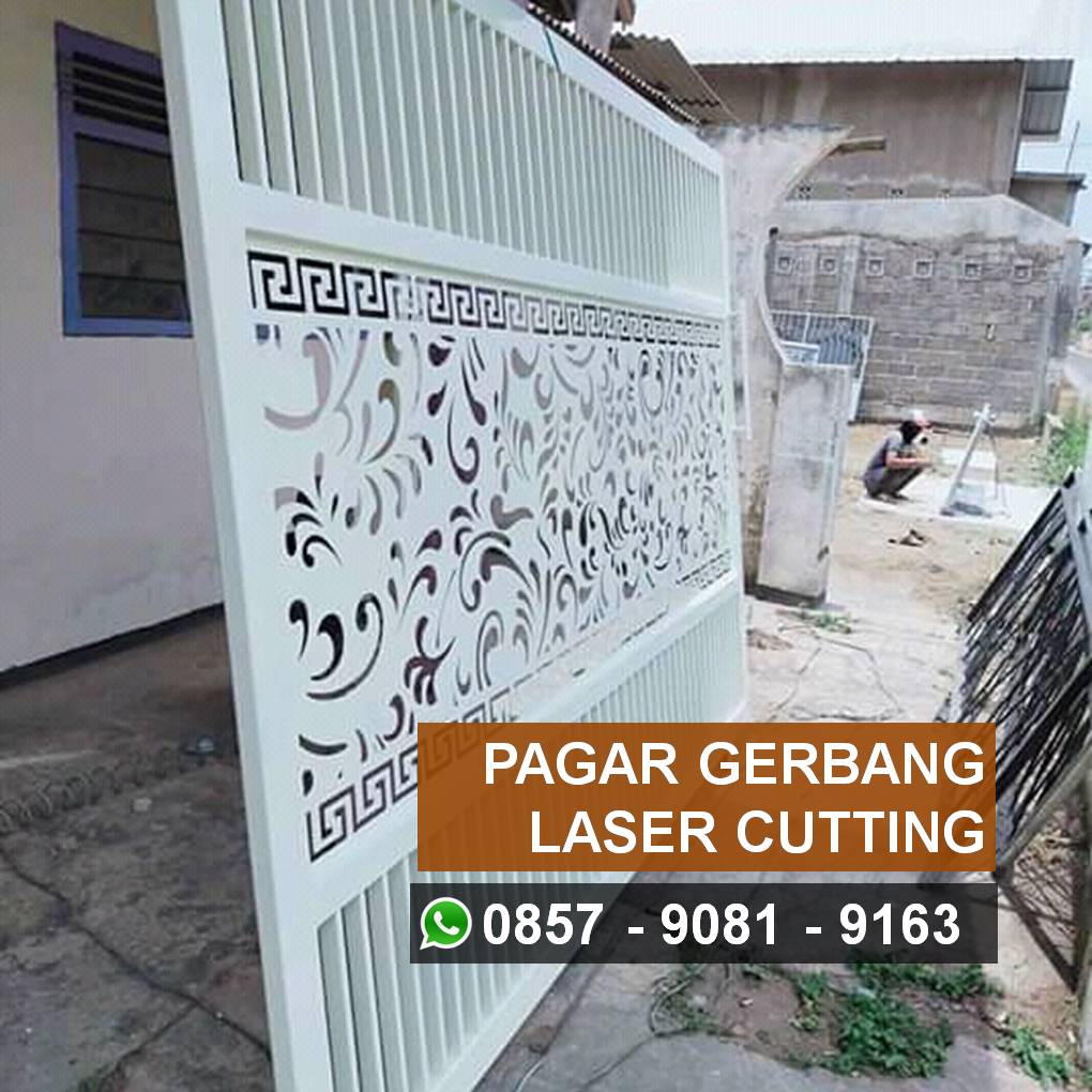 pagar pintu gerbang laser cutting plat besi