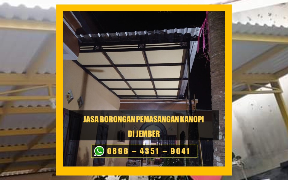 Jasa borongan pemasangan kanopi di Jember