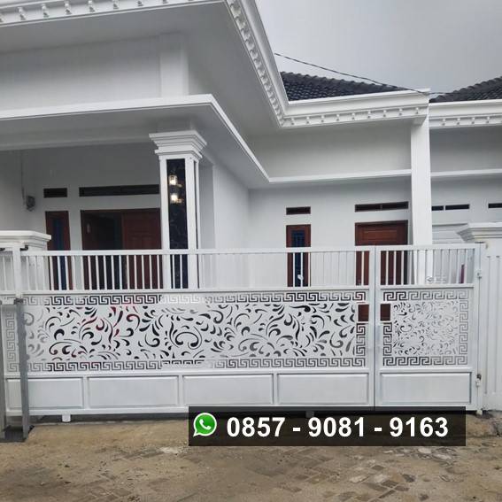 Harga pagar pintu gerbang laser cutting di bandar lampung 800.000 per meter