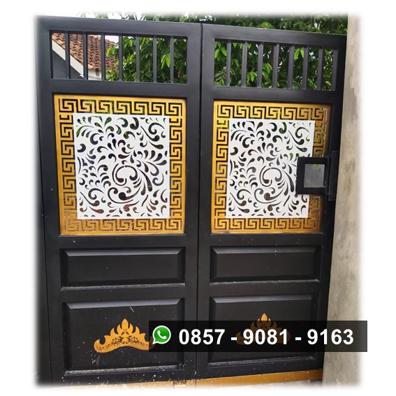 Harga pagar pintu gerbang laser cutting di bandar lampung 850.000 per meter