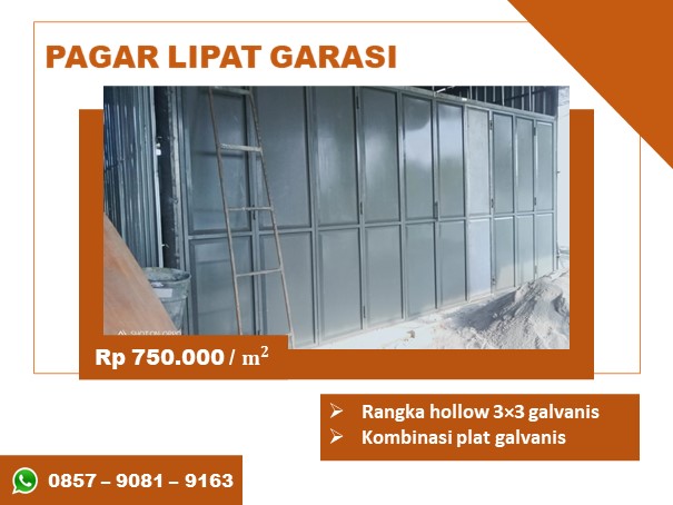 Harga pagar lipat garasi