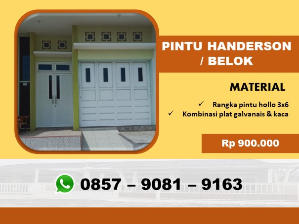 Harga pintu handerson atau belok