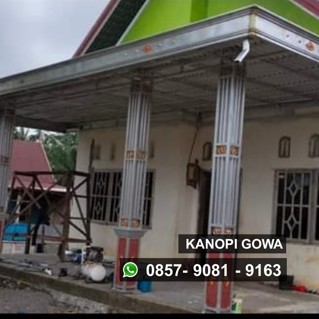 Jasa pemasangan kanopi spandek di Gowa