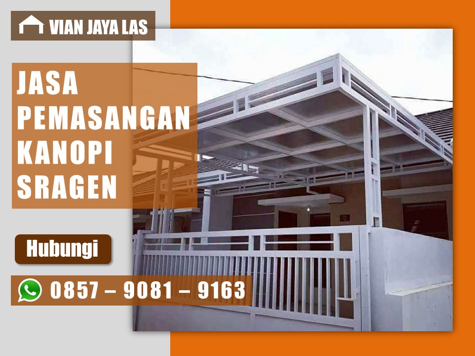 Harga Biaya jasa pemasangan kanopi per meter Sragen