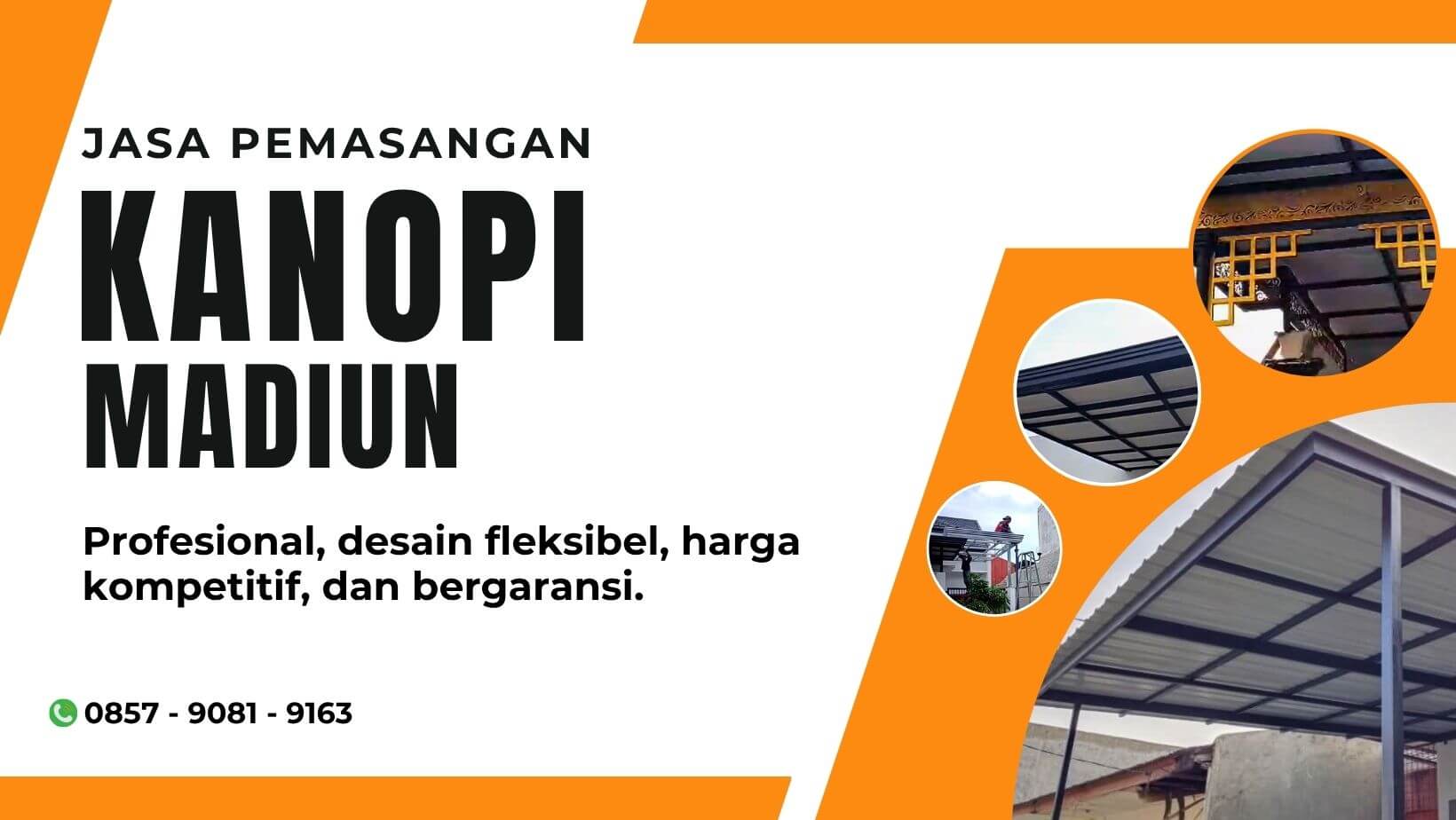 Harga Biaya jasa pemasangan kanopi per meter di Madiun