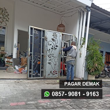 Biaya pemasangan pagar besi laser cutting di Demak