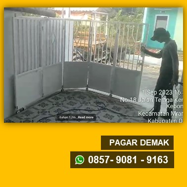 Biaya pembuatan pagar besi di Demak
