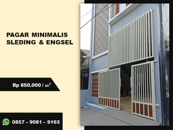 Pagar sleding dan engsel