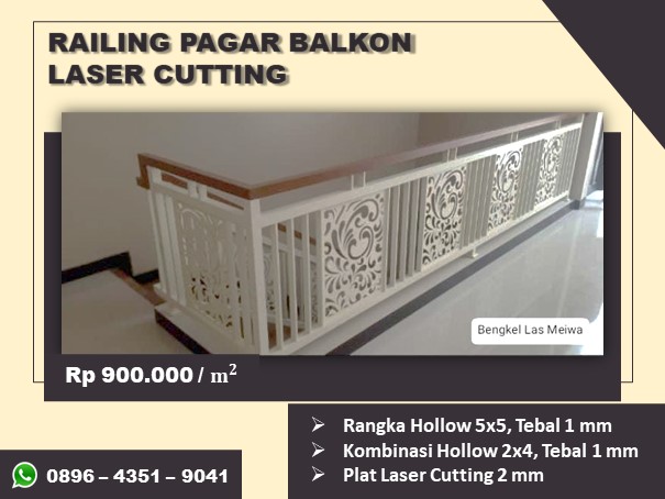 Railing pagar balkon laser cutting