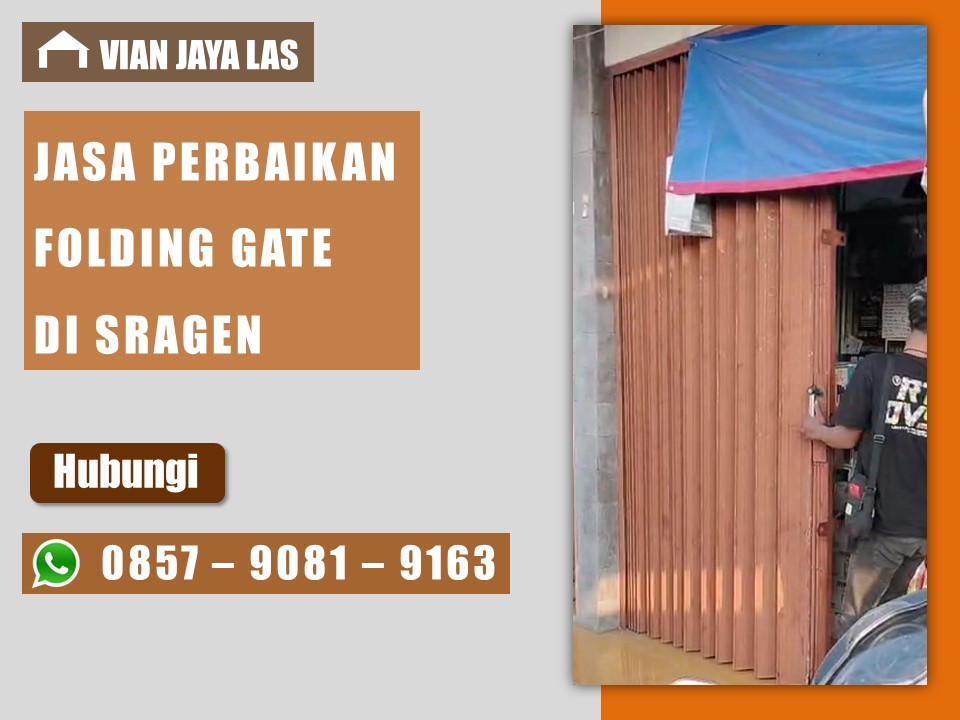 Jasa service folding gate Sragen
