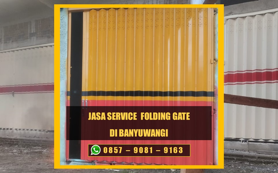 Jasa service folding gate Banyuwangi