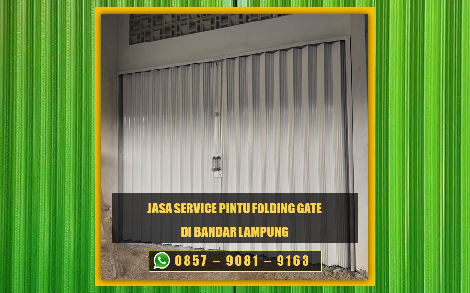 Jasa service pintu folding gate ruko di Bandar Lampung