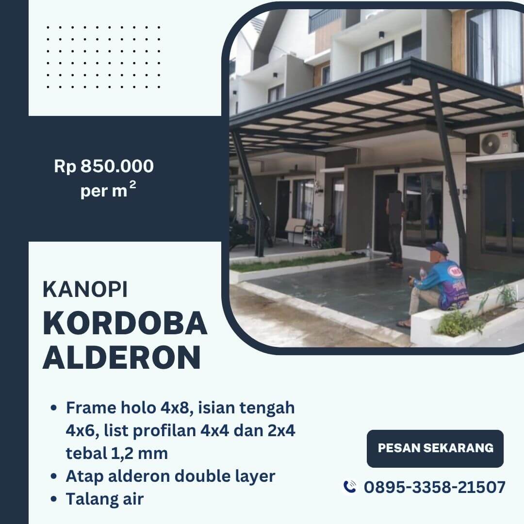 Kanopi alderon double layer
