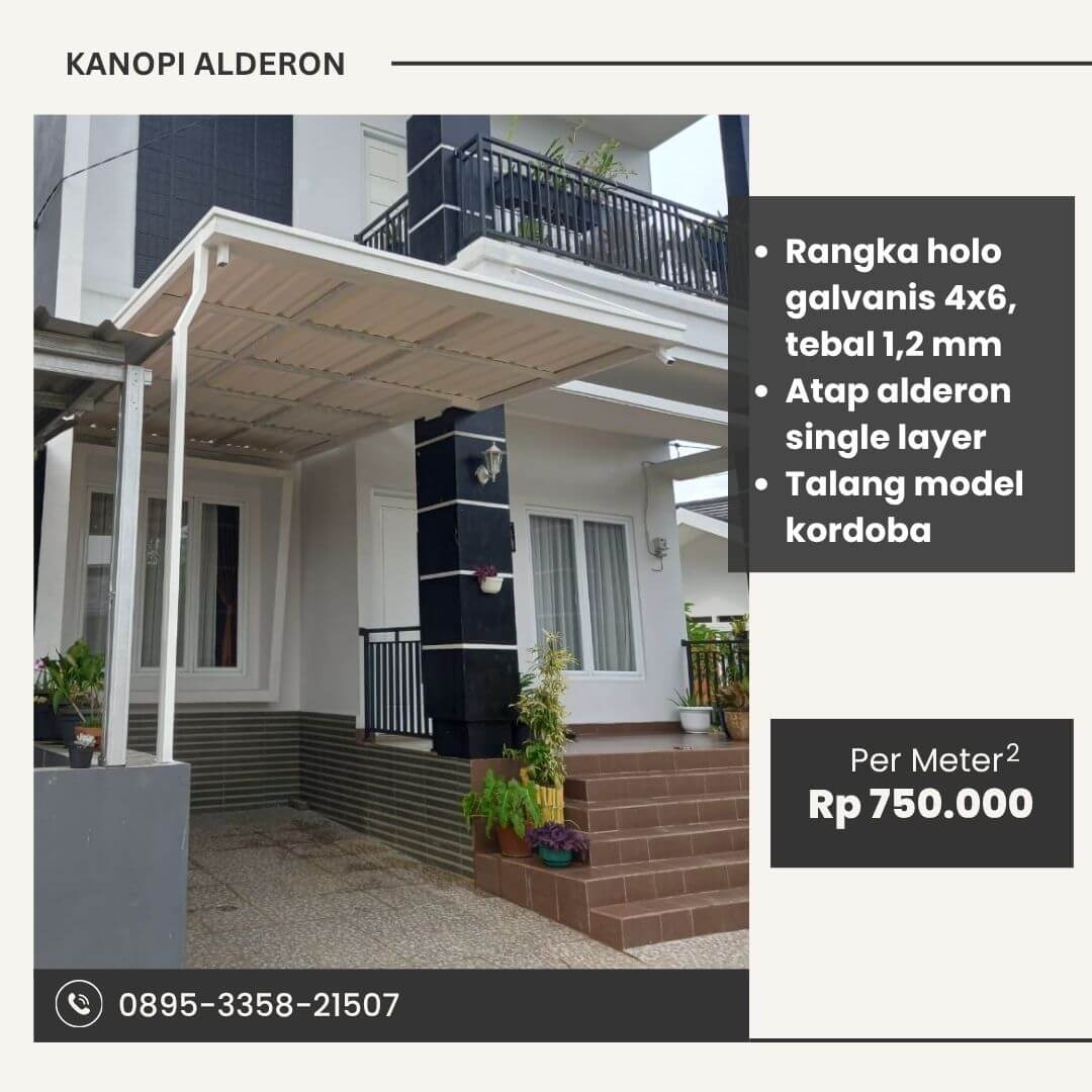 Kanopi alderon single layer kordoba