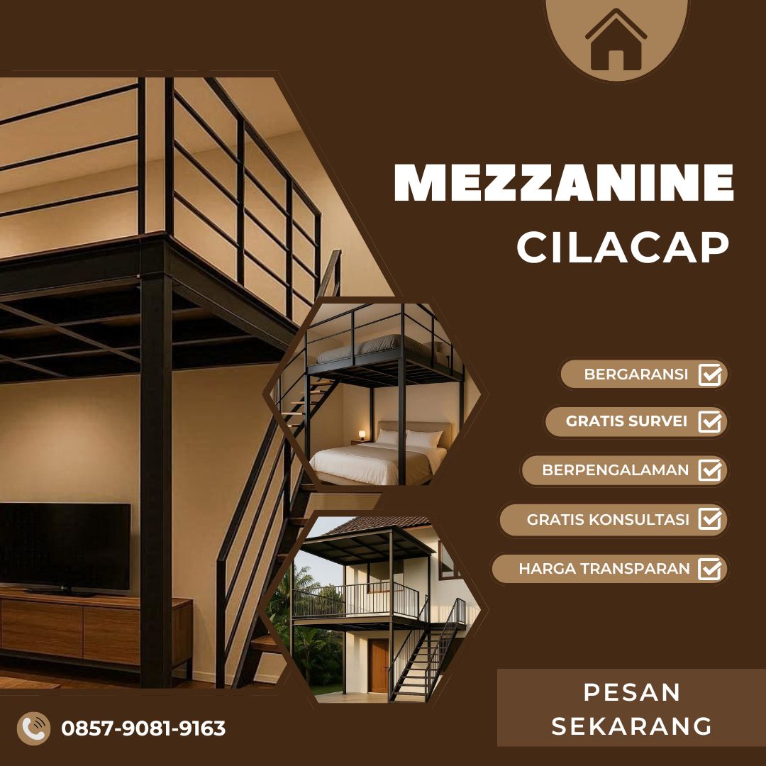 Jasa pembuatan mezzanine Cilacap outdor balkon kamar tidur gudang ruang tamu resto cafe