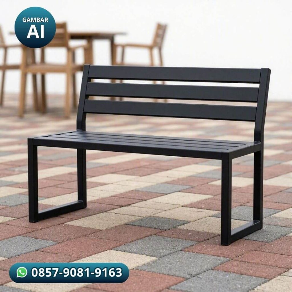 Desain kursi bangku taman outdoor besi minimalis Tegal